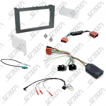 SAAB 9.3 - DEPUIS 2008 - KIT SUPPORT AUTORADIO 2DIN + COMMANDE AU VOLANT
