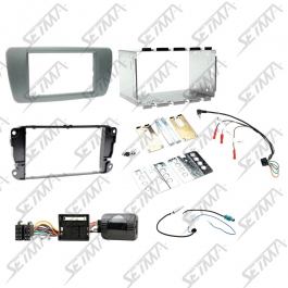SEAT IBIZA (6J) - 2008-2014 - KIT SUPPORT AUTORADIO 2 DIN + COMMANDE AU VOLANT
