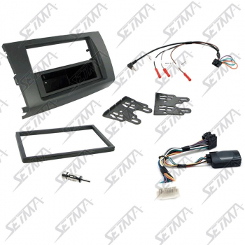 SUZUKI SWIFT (EZ/MZ) 2005-2010 - KIT SUPPORT AUTORADIO 1DIN/2DIN + COMMANDE AU VOLANT