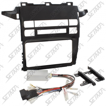 KIT SUPPORT 2 DIN + FAISCEAU RADIO AMPLIFIE - LAND CRUISER PRADO 120 - 2002-2009 - SANS NAVIGATION