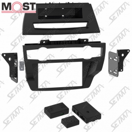 BMW X5 - 2007-2013 - AVEC AMPLI MOST - KIT SUPPORT AUTORADIO 2DIN + COMMANDE AU VOLANT