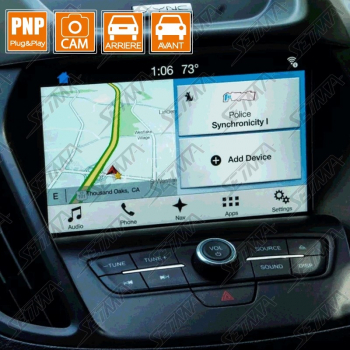 INTERFACE FORD - DEPUIS 2016 - SYNC3 - ECRAN 6.5&rsquo;&rsquo;, 7&rsquo;&rsquo; et 8&rsquo;'- ENTREE CAMERA AVANT/ARRIERE