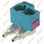 CONNECTEUR D'ANTENNE DOUBLE FAKRA FEMELLE 90° - Z - RG174/316
