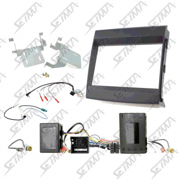 PORSCHE CAYENNE 2011-2016 - KIT SUPPORT AUTORADIO 2DIN + COMMANDE AU VOLANT (FAKRA) VEHICULE AVEC AMPLI