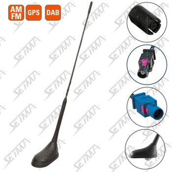 ANTENNE DE TOIT A PERCER - TRI-FONCTIONS -  AM/FM / DAB / GPS