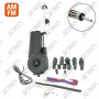 ANTENNE  ELECTRIQUE AVEC ADAPTATEUR D'INCLINAISON - BRIN INOX