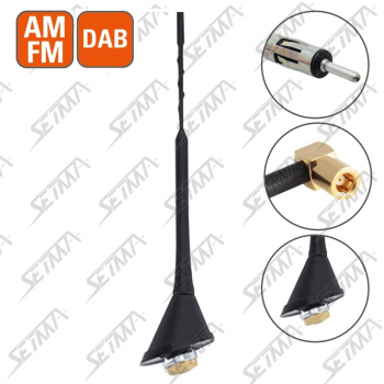 ANTENNE DE TOIT AMPLIFIEE BI-FONCTION FM/DAB - A PERCER