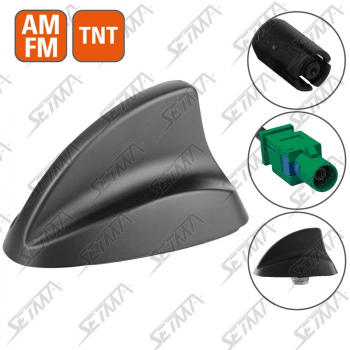 ANTENNE DE TOIT TYPE AILERON DE REQUIN - BI-FONCTION - FM / TNT