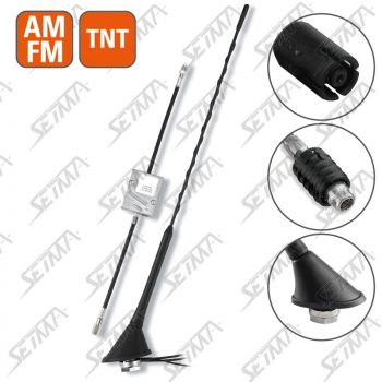 ANTENNE DE TOIT TYPE 16S - BI-FONCTION - FM / TNT - A PERCER