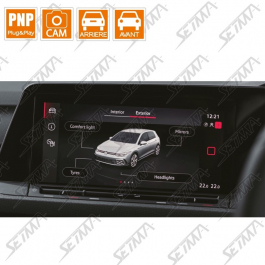 INTERFACE VOLKSWAGEN GOLF - DEPUIS 2021 - MIB3 - ENTREE ENTREE CAMERA AVANT/ARRIERE