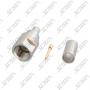CONNECTEUR D'ANTENNE FME DROIT MALE -  RG58 - A SERTIR