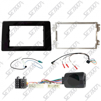 RENAULT MASTER / NISSAN NV400 / OPEL MOVANO - DEPUIS 2020 - KIT SUPPORT AUTORADIO 2DIN + COMMANDE AU VOLANT