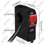 CHARGEUR USB MOTO - DC12V SORTIE 5V - 2A - L CABLE 56CM