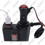 CHARGEUR ALLUME-CIGARE POUR MOTO - 2 USB 4.2A AVEC VOLTMETRE A LED - INTERRUPTEUR ETANCHE