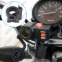 CHARGEUR ALLUME-CIGARE POUR MOTO - 2 USB 4.2A AVEC VOLTMETRE A LED - INTERRUPTEUR ETANCHE