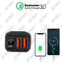 CHARGEUR 2 USB AVEC CHARGE RAPIDE ET VOLTMÈTRE POUR MOTO