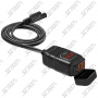 CHARGEUR 2 USB AVEC CHARGE RAPIDE ET VOLTMÈTRE POUR MOTO