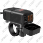CHARGEUR 2 USB AVEC CHARGE RAPIDE ET VOLTMÈTRE POUR MOTO
