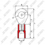 COSSE DE MASSE PRE-ISOLEE - 8.4 MM - CABLE 2.63 - 6.64 MM2 - 2 PIECES