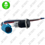 INTERRUPTEUR CYLINDRIQUE POUSSOIR DE MARCHE/ARRET - NOIR / LED VERTE - DIAMETRE 16MM