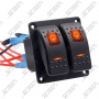 2 INTERRUPTEURS AVEC LED ROUGE - 12V / 24 V