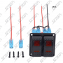 2 INTERRUPTEURS AVEC LED ROUGE - 12V / 24 V