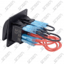 2 INTERRUPTEURS AVEC LED ROUGE - 12V / 24 V