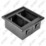 BOITE POUR 2 INTERRUPTEURS - 52 X 52 X 27 MM