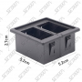 BOITE POUR 2 INTERRUPTEURS - 52 X 52 X 27 MM