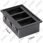 BOITE POUR 3 INTERRUPTEURS - 78 X 52 X 27 MM