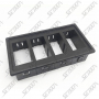 BOITE POUR 4 INTERRUPTEURS - 105 X 52 X 27 MM