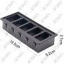 BOITE POUR 5 INTERRUPTEURS - 131 X 52 X 27 MM