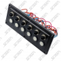 BOITIER DE COMMUTATION - 6 INTERRUPTEURS TACTILES - 210 X 75 MM