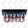 BOITIER DE COMMUTATION - 6 INTERRUPTEURS TACTILES - 210 X 75 MM