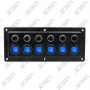 BOITIER DE COMMUTATION - 6 INTERRUPTEURS TACTILES - 210 X 75 MM