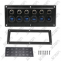 BOITIER DE COMMUTATION - 6 INTERRUPTEURS TACTILES - 210 X 75 MM