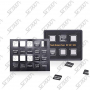 BOITIER DE COMMUTATION ULTRA COMPACT - 6 INTERRUPTEURS TACTILES - 80 X 100 MM