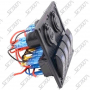 BOITIER DE COMMUTATION - 4 INTERRUPTEURS / 2 USB / 1 ALLUME CIGARE - 130 X 119 X 85 MM