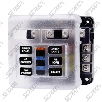 BOITE A FUSIBLES 6 BORNES - 12-32 V - 100 A