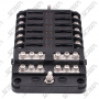 BOITE A FUSIBLES 12 BORNES - 12-32 V - 100 A