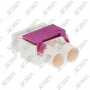 CONNECTEUR DOUBLE FAKRA MALE CREME - B - RG-174 / RG-316 - A SERTIR