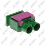 CONNECTEUR DOUBLE FAKRA MALE VERT - E - RG-174 / RG-316 - A SERTIR