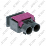 CONNECTEUR DOUBLE FAKRA MALE GRIS - G - RG-174 / RG-316 - A SERTIR