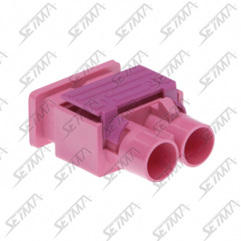 CONNECTEUR DOUBLE FAKRA MALE VIOLET - H - RG-174 / RG-316 - A SERTIR