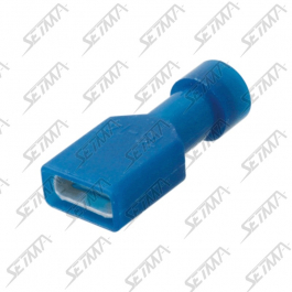 COSSE PLATE PRE-ISOLEE FEMELLE - 6,3MM - CABLE 1.5 - 2.5 MM2