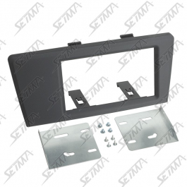 SUPPORT AUTORADIO 2 DIN - VOLVO - S60 (R/H) 2000-2003 / V70 (S/J/JV) 2000-2003 / XC70 (S) 2000-2003 - NOIR AVEC ETRIER