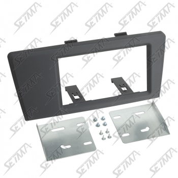 SUPPORT AUTORADIO 2 DIN - VOLVO - S60 (R/H) 2000-2003 / V70 (S/J/JV) 2000-2003 / XC70 (S) 2000-2003 - NOIR AVEC ETRIER