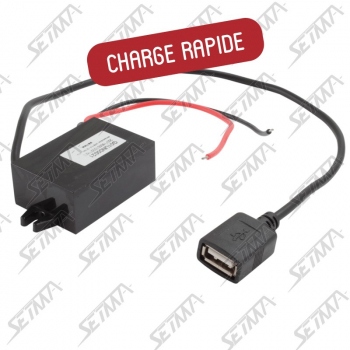 ALIMENTATION USB - ENTREE 4-40V VERS 1 USB 3.0/2.5A - CHARGE RAPIDE