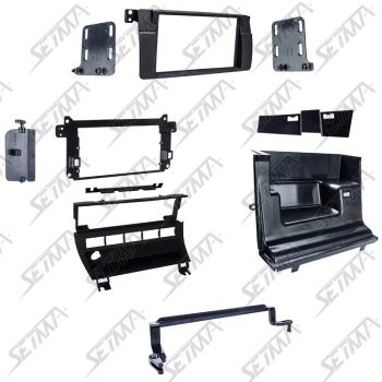 SUPPORT AUTORADIO 2 DIN - BMW - SERIE 3 (E46) 1998-2007 - AVEC 5 PETITES OUVERTURES