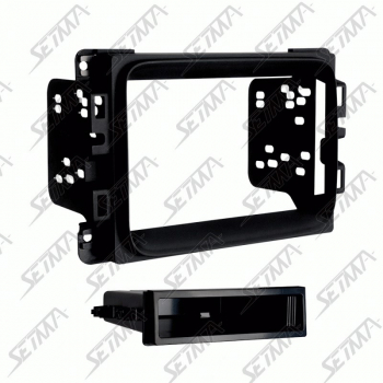 SUPPORT AUTORADIO 2 DIN - CHRYSLER / JEEP / RAM - DEPUIS 2013 - NOIR - HORS ECRAN DE 8.1"